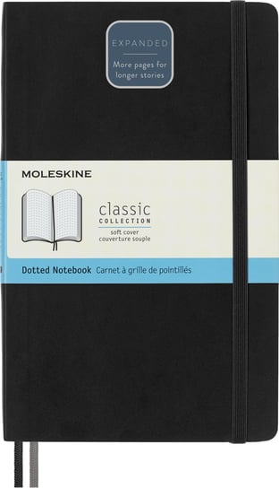 Notes Moleskine Classic L (13x21cm) w kropki, miękka oprawa, czarny 400 stron Moleskine