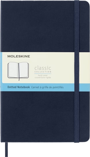 Notes Moleskine Classic L (13x21cm) w kropki, twarda oprawa, granatowy Moleskine