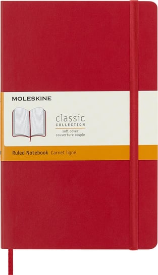 Notes Moleskine Classic L (13x21cm) w linie, miękka oprawa, czerwony Moleskine