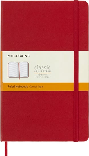 Notes Moleskine Classic L (13x21cm) w linie, twarda oprawa, czerwony Moleskine