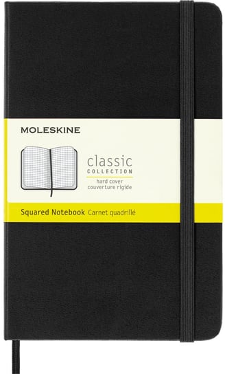 Notes Moleskine Classic M (11,5x18 cm) w kratkę, twarda oprawa, czarny, 208 stron Moleskine