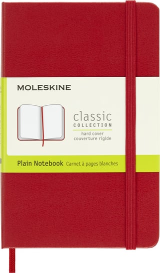 Notes Moleskine Classic P (9x14cm) gładki, twarda oprawa, czerwony Moleskine