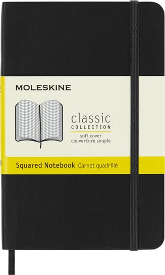 Notes Moleskine Classic P (9x14cm) w kratkę, miękka oprawa, czarny Moleskine