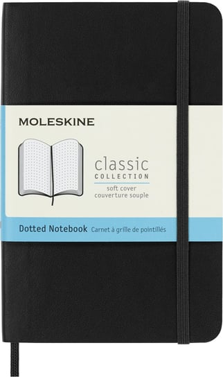 Notes Moleskine Classic P (9x14cm) w kropki, miękka oprawa, czarny Moleskine