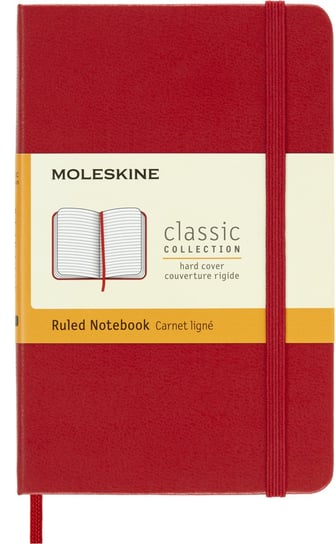 Notes Moleskine Classic P (9x14cm) w linie, twarda oprawa, czerwony Moleskine