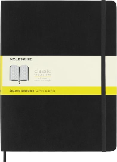 Notes Moleskine Classic XL (19x25cm) w kratkę, miękka oprawa, czarny Moleskine