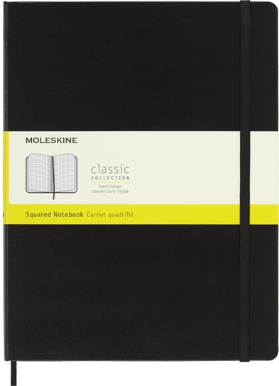 Notes Moleskine Classic XL (19x25cm) w kratkę, twarda oprawa, czarny Moleskine