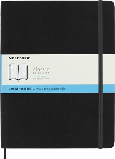 Notes Moleskine Classic XL (19x25cm) w kropki, miękka oprawa, czarny Moleskine