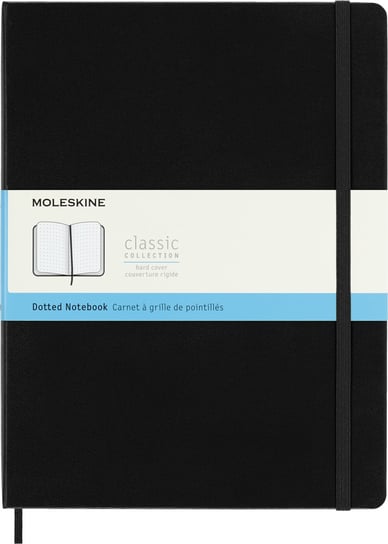 Notes Moleskine Classic XL (19x25cm) w kropki, twarda oprawa, czarny Moleskine