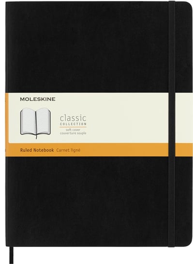 Notes Moleskine Classic XL (19x25cm) w linie, miękka oprawa, czarny Moleskine
