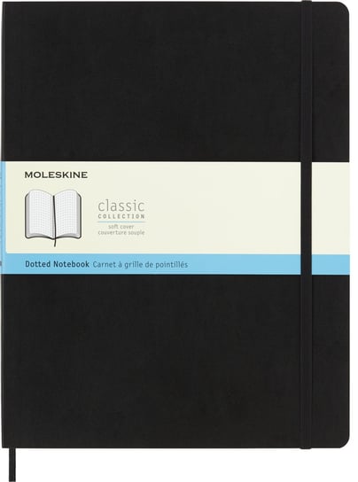 Notes Moleskine Classic XXL (21,6x27,9cm) w kropki, miękka oprawa, czarny Moleskine