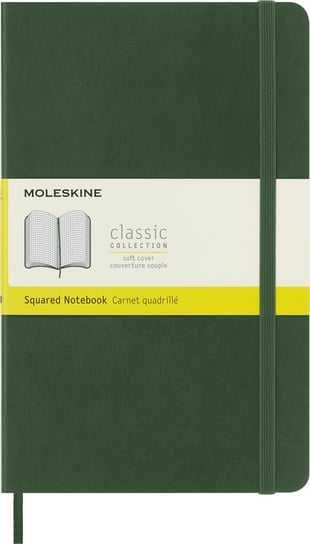 Notes Moleskine L (13x21cm) w kratkę, miękka oprawa, myrtle green Moleskine