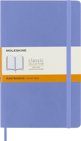 Notes Moleskine L (13x21cm) w linie, miękka oprawa, Hydrangea Blue, 240 stron Moleskine