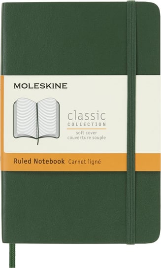 Notes Moleskine P (9x14cm) w linie, miękka oprawa, zielony, 192 strony Moleskine