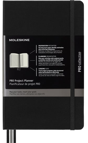 Notes Moleskine PRO Project Planner L (13x21 cm) twarda oprawa, czarny