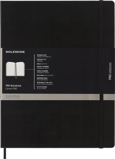 Notes Moleskine PROFESSIONAL XXL (21,6x27,9 cm), czarna twarda oprawa, 192 strony Moleskine