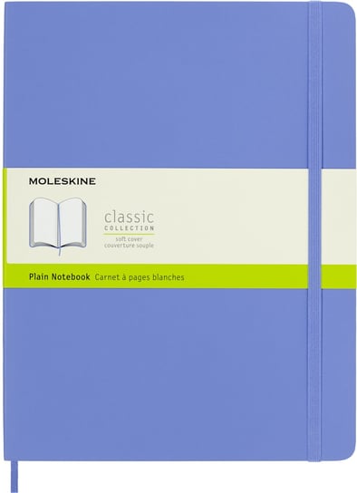 Notes Moleskine XL (19x25cm) gładki miękka oprawa, Hydrangea Blue, 192 stron Inna marka