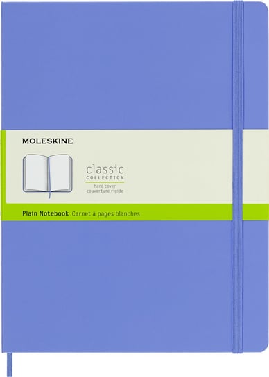 Notes Moleskine XL (19x25cm) gładki, twarda oprawa, Hydrangea Blue, 192 stron Moleskine