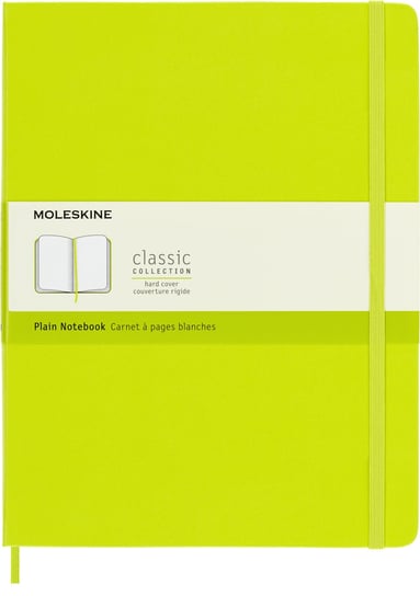 Notes Moleskine XL (19x25cm) gładki, twarda oprawa, Lemon Green, 192 stron Inna marka