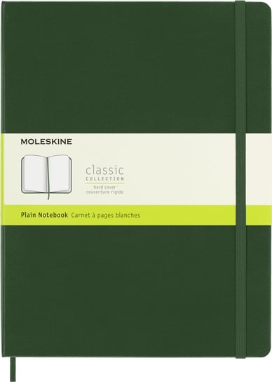 Notes Moleskine XL (19x25cm) gładki, twarda oprawa, zielony, 192 strony Moleskine