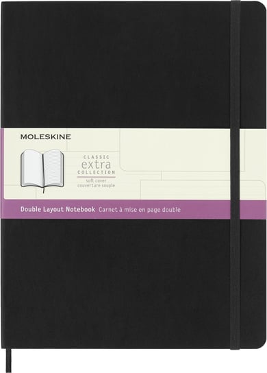 Notes Moleskine XL (19x25cm) linie-gładki, miękka oprawa, czarny, 192 strony Moleskine