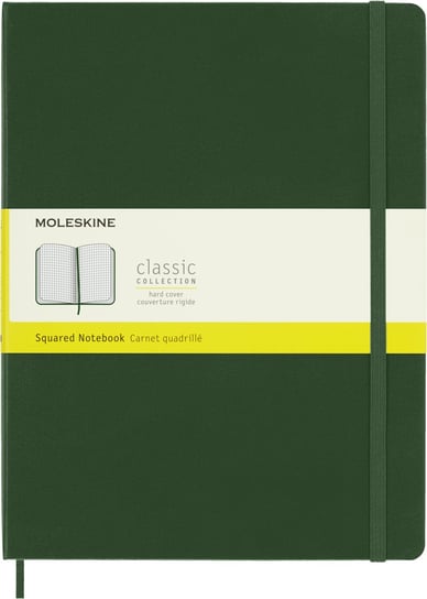 Notes Moleskine XL (19x25cm) w kratkę, twarda oprawa, myrtle green, 192 stron Moleskine