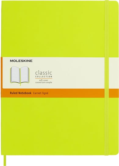 Notes Moleskine XL (19x25cm) w linie, miękka oprawa, Lemon Green, 192 stron Moleskine
