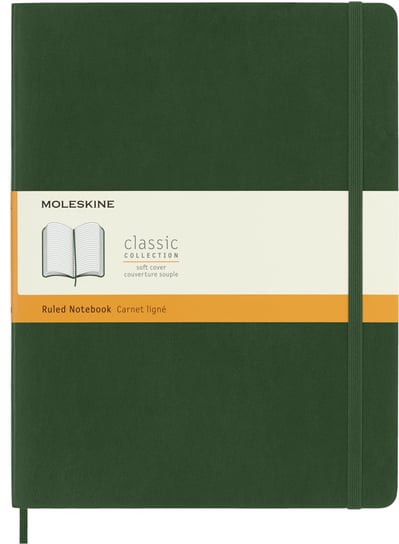 Notes Moleskine XL (19x25cm) w linie, miękka oprawa, myrtle green, 192 stron Moleskine