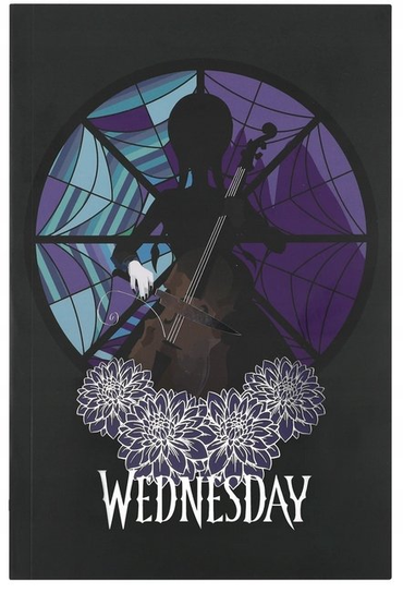 Wednesday Taking Notes Notes Notatnik Zeszyt A5 Wednesday Addams Pamiętnik Wiolonczela Cello ...