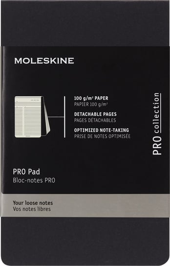Notes reporterski PRO PAD Moleskine P (9x14 cm) czarny, 96 stron Moleskine