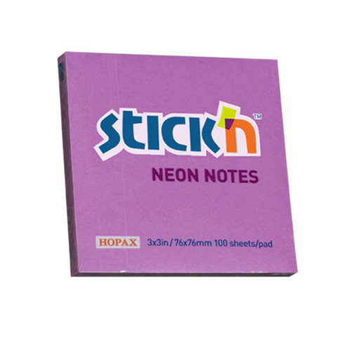 Notes Samoprzy.76Mmx76Mm Fioletowy Neon Stickn
