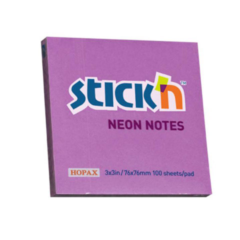 Notes Samoprzy.76Mmx76Mm Fioletowy Neon Stick'n