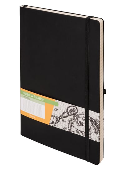 Notes w kratkę, B5, Impresja, czarny Antra
