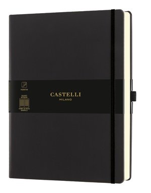 Notes w kratkę, Castelli Aquarella Black Sepia Castelli