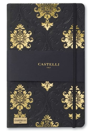 Notes w linie, A5, Castelli Baroque black&gold Castelli
