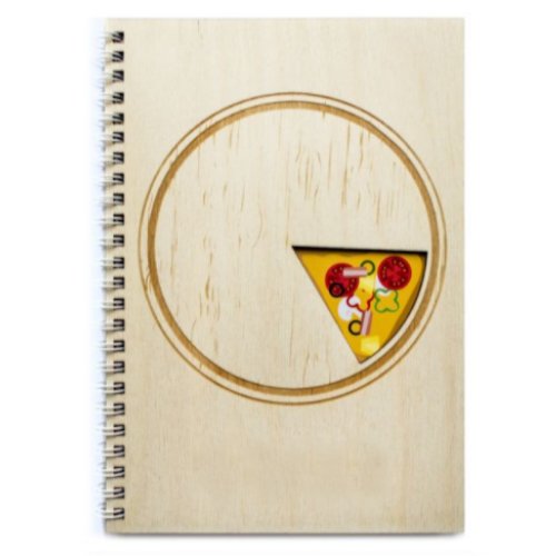 Notes z drewnianą okładką, Pizza Empik Foto
