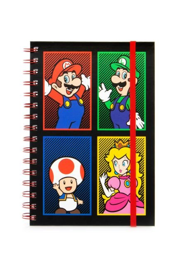 Notesy A5 Super Mario spirala gumka linie 80k Prezent na Urodziny ...
