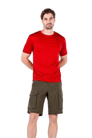 Notus - 100% Wełny merynos koszulka - 135gr L, Czerwony Woolona
