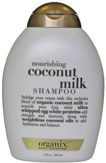 Nourishing + Coconut Milk Shampoo nawilżający szampon z mleczkiem kokosowym 385ml Organix