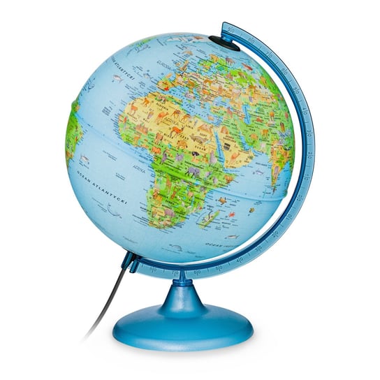 Nova Rico, Safari Globus podświetlany, mapa fizyczna / polityczna, kula 25 cm Nova Rico