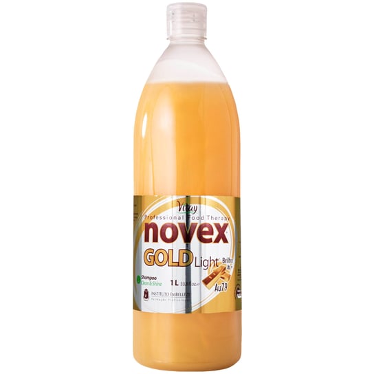 Novex Gold Light Shampoo szampon do włosów blond i rozjaśnianych 1000ml nawilża, chroni kolor, przywraca blask Novex