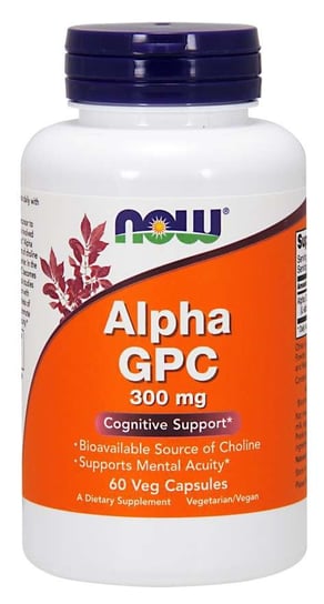 Now Foods Alpha GPC 300 mg - Suplement diety, 60 kaps. Now Foods