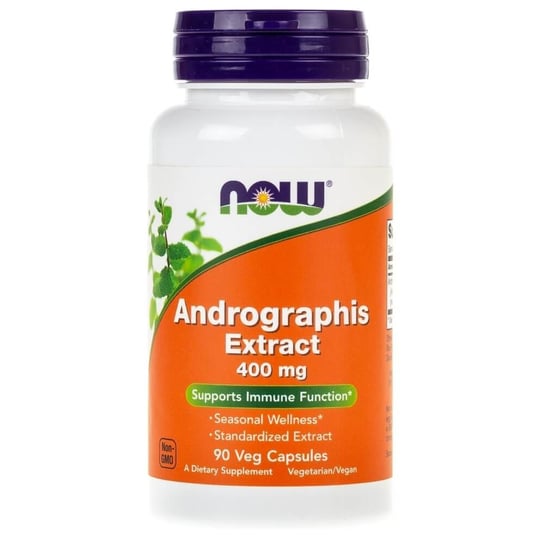 Now Foods, Andrographis Extract, 400 mg, Suplement diety, 90 kaps. Now Foods