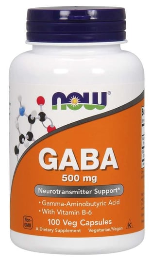 Now Foods GABA 500 mg - Suplement diety, 100 kaps. Now Foods