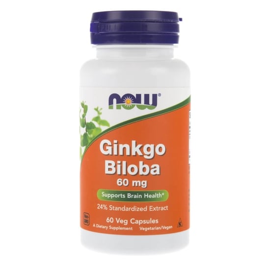 Now Foods, Ginkgo Biloba 60 mg, Suplement diety, 60 kaps. Now Foods