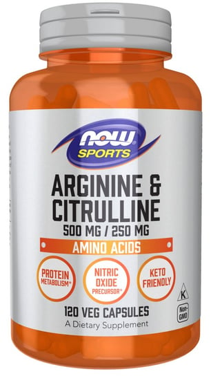 Now Foods, L-Arginine 500 Mg + L-Citrulli Inna marka