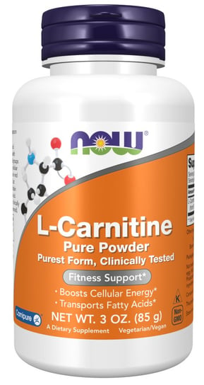 Now Foods, L-Carnitine - L-Karnityna w proszku, Suplement diety, 85g Now Foods