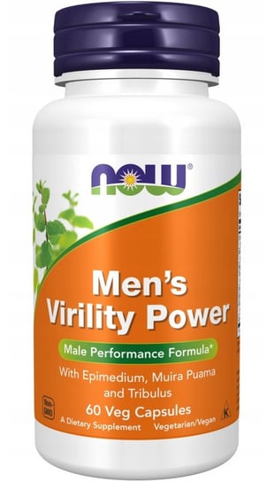 Now Foods, Now Men's Virility Power Libido Maca, Suplement diety, 60 kaps. Now Foods
