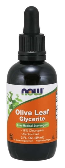 Now Foods, Olive Leaf Glycerite - Liść Oliwny, 59ml Now Foods