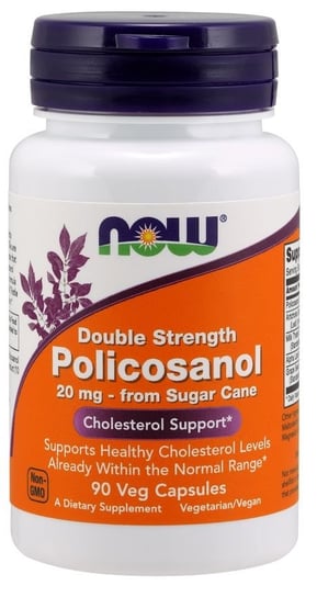Now Foods Policosanol 20 mg Suplement diety, 90 kaps. Now Foods